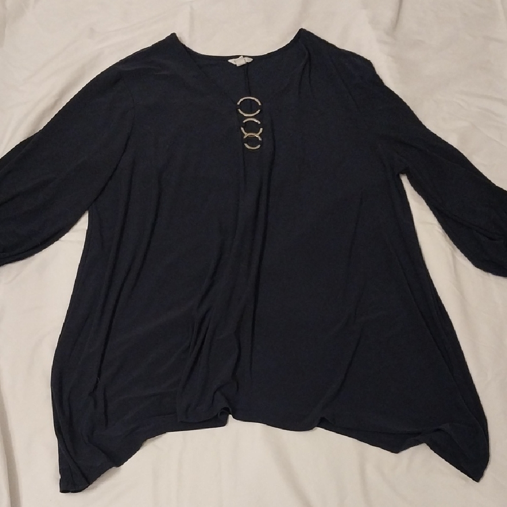 Elegant Blue Women's Top